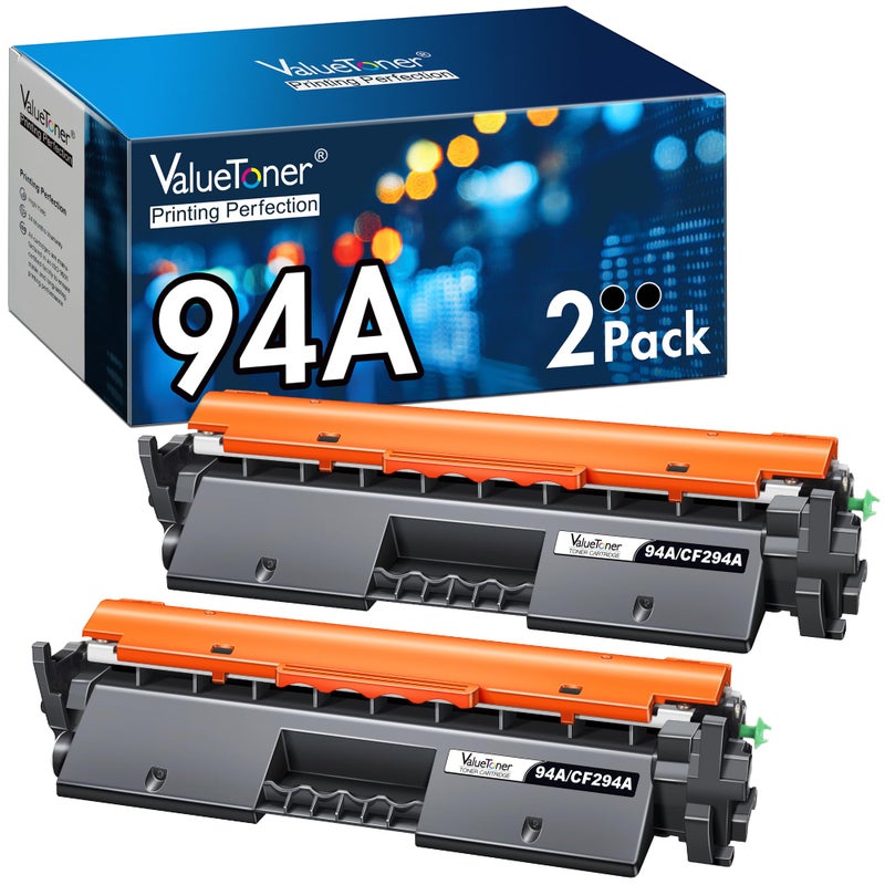 Valuetoner Compatible Toner Cartridge Replacement for HP 94A Toner Cartridge Black CF294A to use with Laserjet Pro MFP M148dw, M148fdw, M118dw, M149fdw, Laserjet M148, M118, M149(Black, 2 Pack) - Image 1